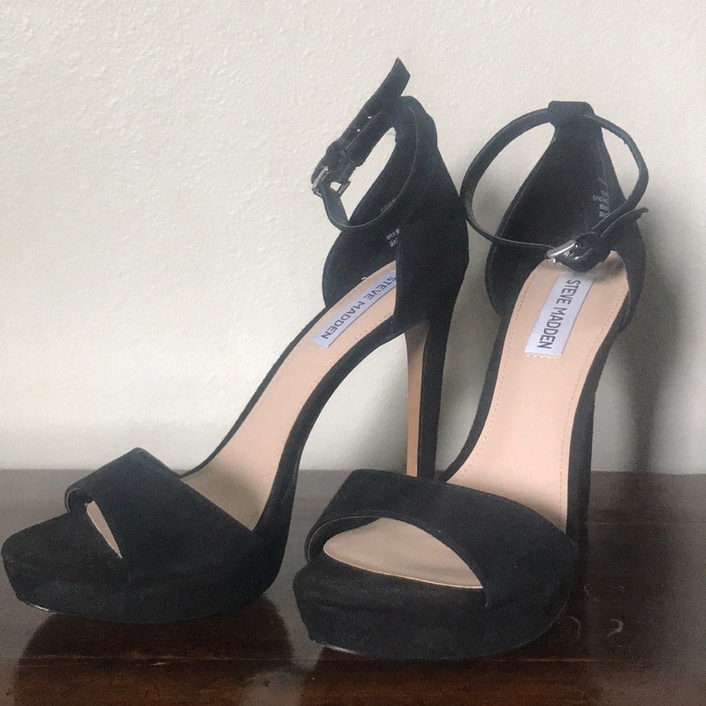 Steve Madden Luv Suede Platform Stilettos